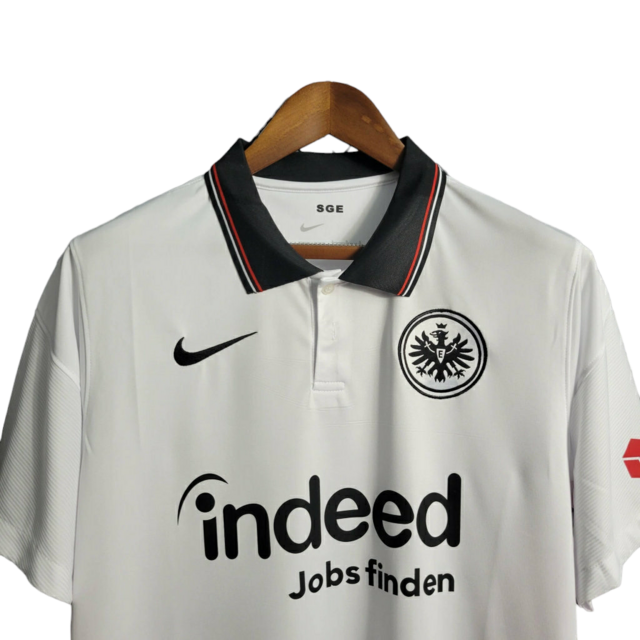 Camisa Frankfurt II 21/22 - Torcedor Nike Masculina - Branca com detalhes em preto e vermelho