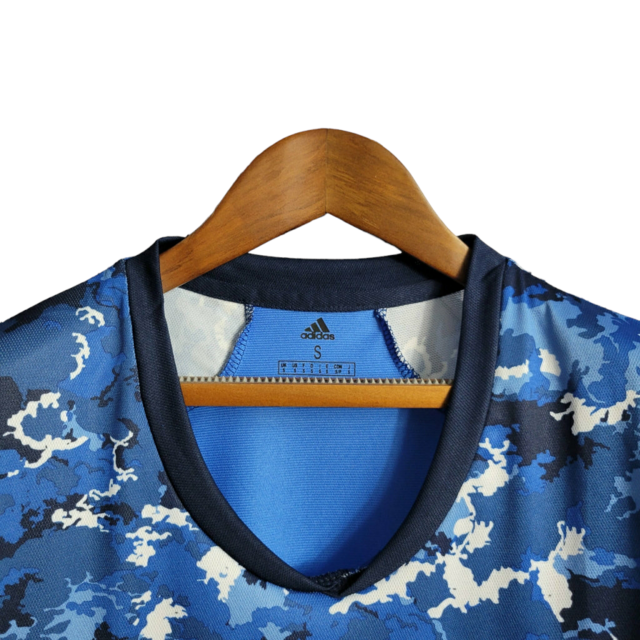 Camisa Seleção Japão I 20/21 - Feminina Adidas - Azul com detalhes em branco e preto