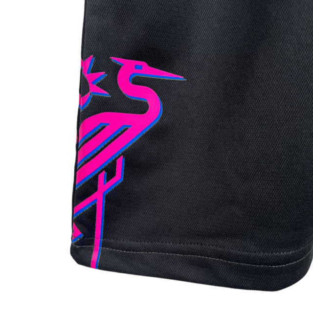 Camisa Inter Miami II 23/24 - Torcedor Adidas Feminina - Preta com detalhes em rosa e azul