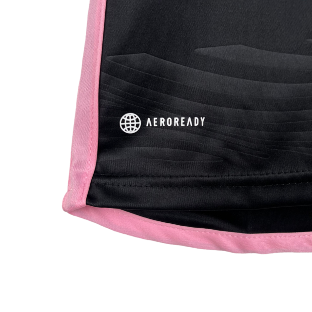 Camisa Inter Miami II 23/24 - Torcedor Adidas Feminina - Preta com detalhes em rosa