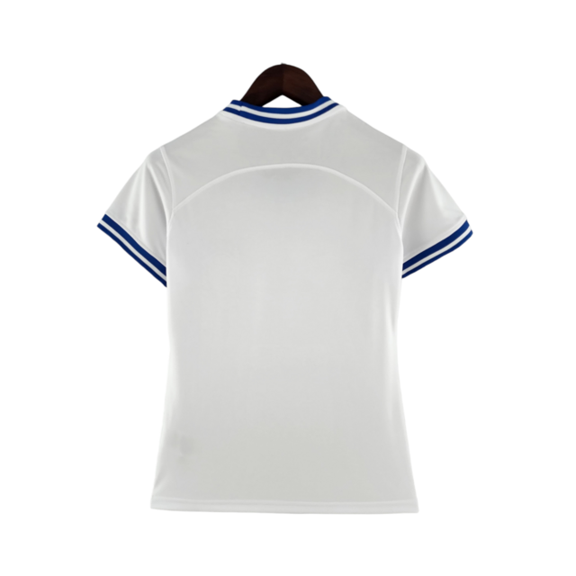 Camisa Seleção do Brasil Edição Especial 22/23 - Torcedor Nike Feminina - Branca com detalhes em azul