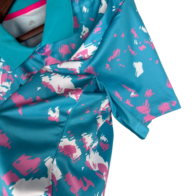 Camisa Inter Miami 23/24 - Torcedor Adidas Feminina - Azul com detalhes em branco e rosa