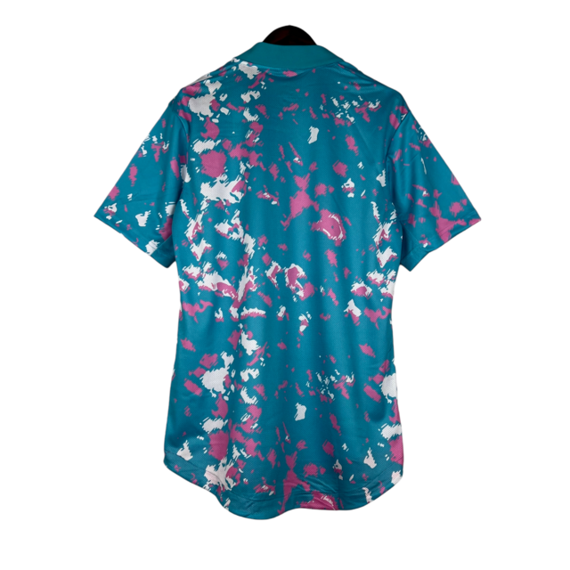 Camisa Inter Miami 23/24 - Torcedor Adidas Feminina - Azul com detalhes em branco e rosa