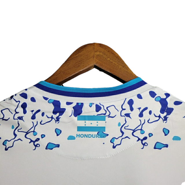 Camisa Seleção Honduras III 23/24 - Torcedor Joma Masculina - Branca com detalhes em azul