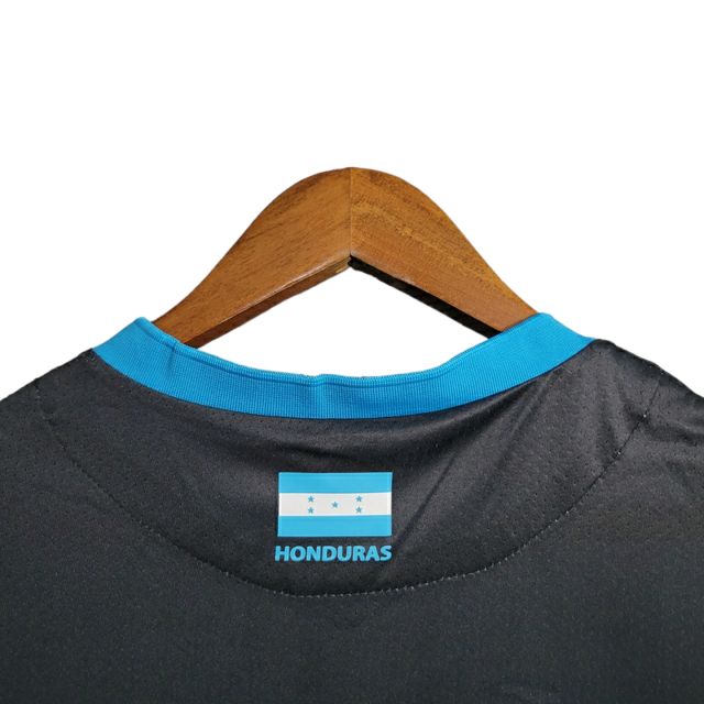 Camisa Seleção Honduras II 23/24 - Torcedor Joma Masculina - Preta com detalhes em azul