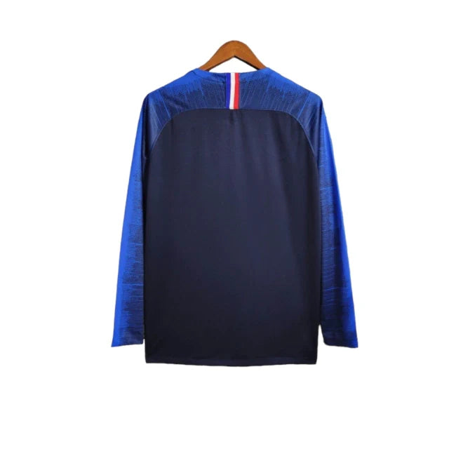 Camisa Retrô Seleção da França Copa do Mundo I 2018 manga longa - Masculina Nike - Azul