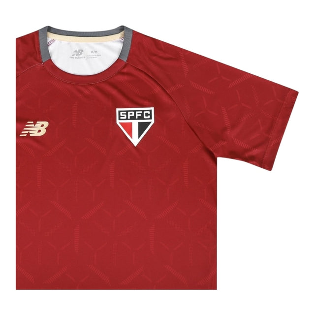 Camisa São Paulo Treino 25/26 - Torcedor New Balance Feminina - Vermelha