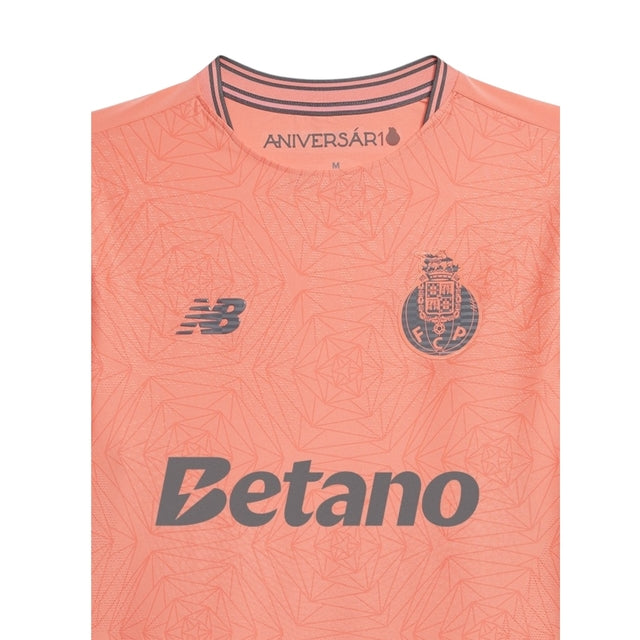 Camisa Porto Edição especial Mundial de Clubes II 25/26 - Torcedor New Balance Feminina - Rosa com detalhes em azul