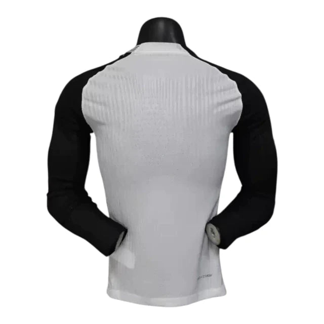 Camisa Corinthians I 25/26 manga longa - Jogador Nike Masculina - Branca e preta