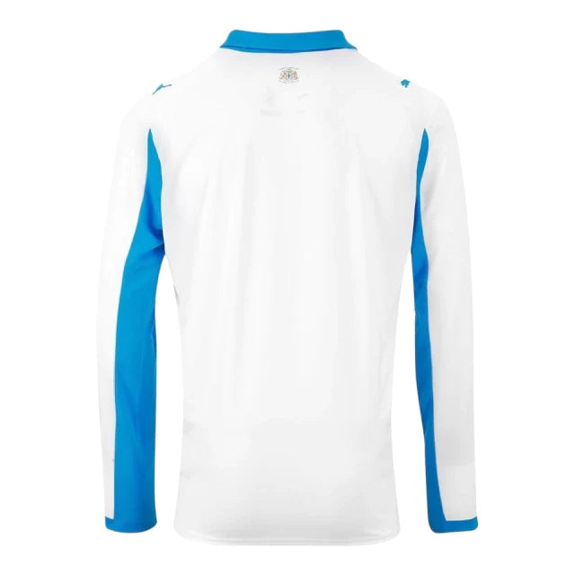 Camisa Olympique Marseille I 25/26 manga longa - Torcedor Puma Masculina - Branca e azul