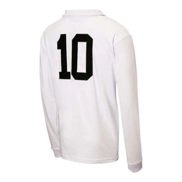 Camisa Retrô Santos 1962 manga longa - Masculina - Branca