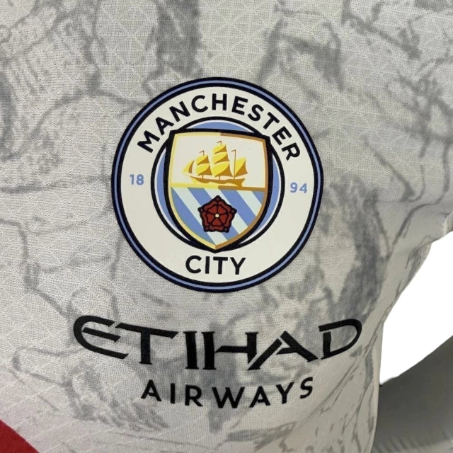 Camisa Manchester City Edição especial Mundial de Clubes I 25/26 manga longa - Jogador Puma Masculina - Branca - (cópia)