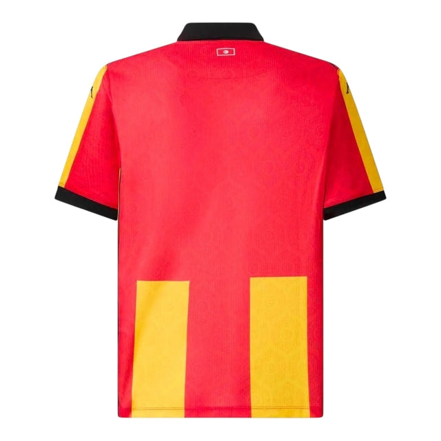 Camisa Espérance de Tunis I 25/26 - Torcedor Kappa Masculina - Amarela e vermelha