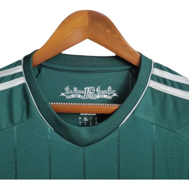 Camisa Retrô Real Madrid 2012/2013 manga longa - Adidas Masculina - Verde com detalhes em branco
