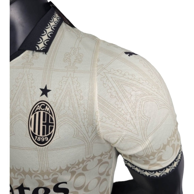 Camisa AC Milan Fourth 24/25 - Jogador Puma Masculina - Bege com detalhes em preto