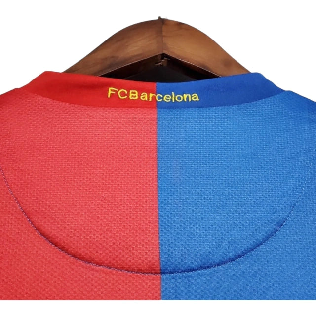Camisa Retrô Barcelona I 06/07 manga longa - Masculina Nike - Azul e vermelha