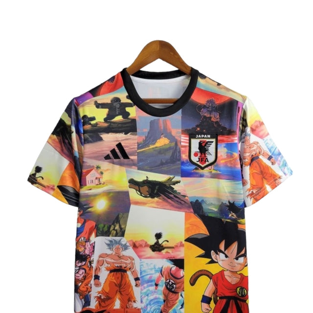 Camisa Japão Edição especial Dragon Ball 24/25 - Torcedor Adidas Masculina - Multicolorida com desenhos do Dragon Ball