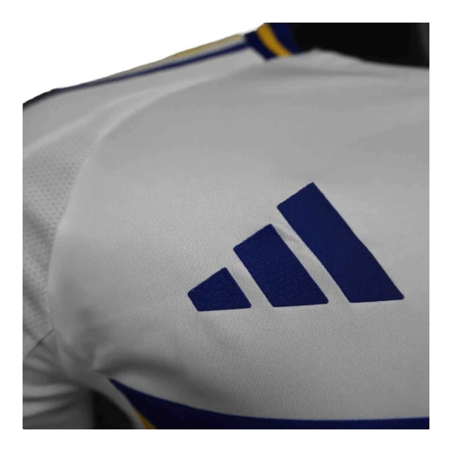 Camisa Boca Juniors II 24/25 manga longa - Jogador Adidas Masculina - Branca com detalhes em azul e amarelo