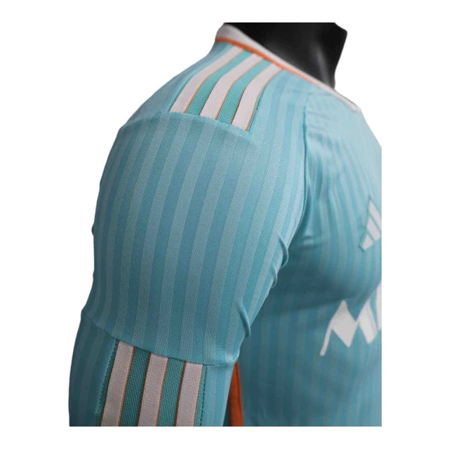 Camisa Inter Miami III 24/25 manga longa - Jogador Adidas Masculina - Verde com detalhes em rosa