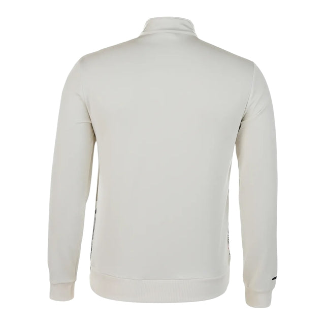 Jaqueta Corta-Vento São Paulo Pré-jogo 25/26 - Masculina New Balance - Branca com detalhes em preto e vermelho
