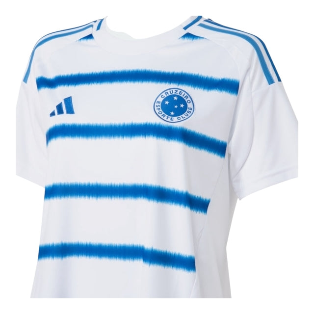 Camisa Cruzeiro II 25/26 - Torcedor Adidas Feminina - Branca e azul
