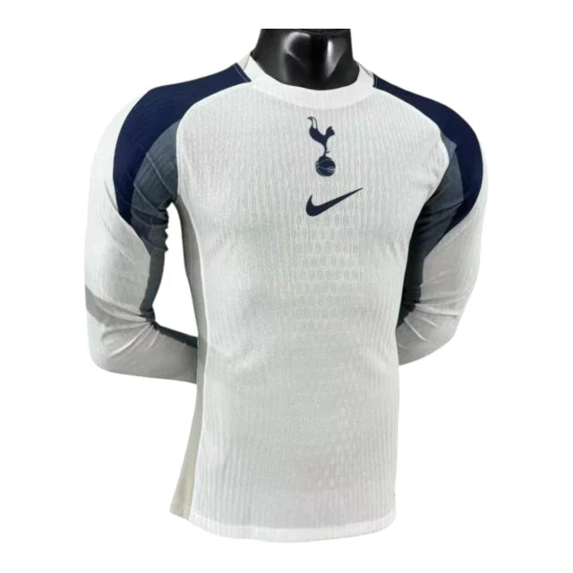 Camisa Tottenham I 25/26 manga longa - Jogador Nike Masculina - Branca com detalhes em azul