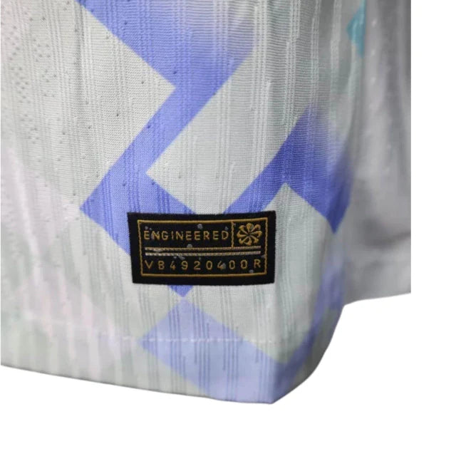 Camisa Inter de Milão II 25/26 manga longa - Jogador Nike Masculina - Branca com detalhes em azul e verde