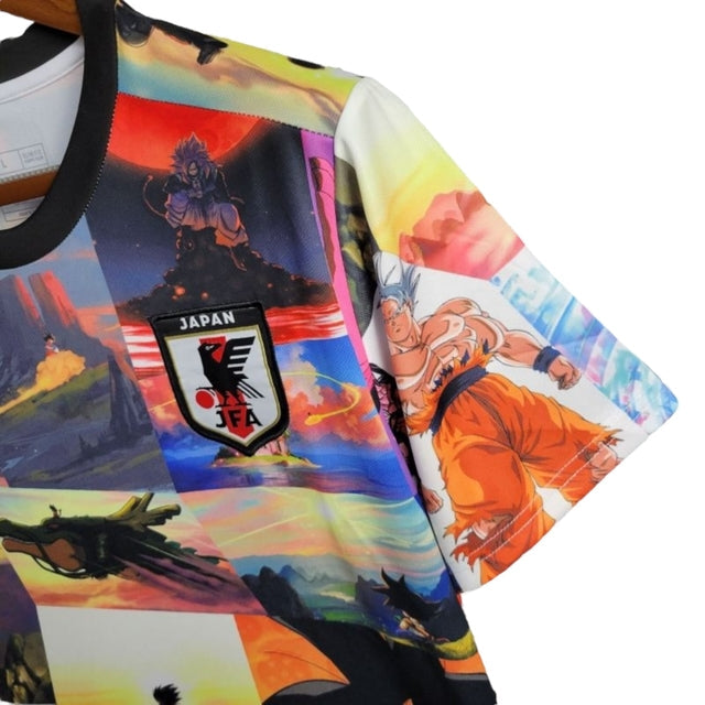 Camisa Japão Edição especial Dragon Ball 24/25 - Torcedor Adidas Masculina - Multicolorida com desenhos do Dragon Ball
