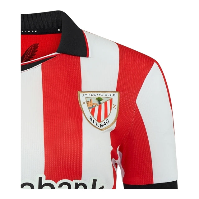 Camisa Athletic Bilbao I 25/26 - Torcedor Castore Feminina - Branca e vermelha