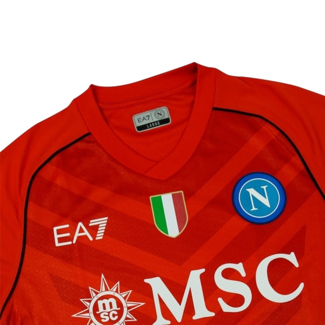 Camisa Napoli Goleiro 23/24 - Torcedor EA7 Masculina - Vermelha