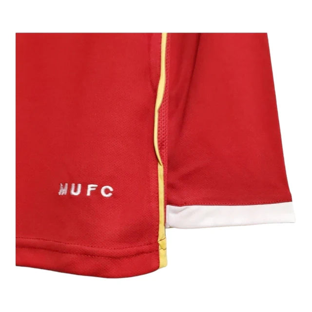 Camisa Retrô Manchester United I 2006/2007 manga longa - Nike Masculina - Vermelha com detalhes em amarelo e branco