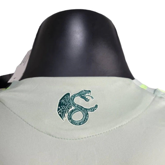Camisa Seleção do México II 24/25 manga longa - Jogador Adidas Masculina - Branca com detalhes em verde