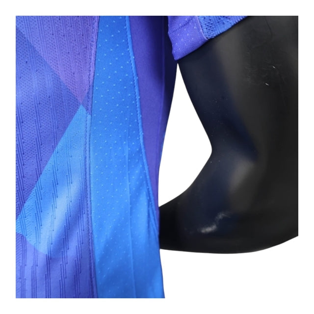 Camisa Seleção Brasileira II 25/26 - Jogador Nike Masculina - Azul com detalhes em verde