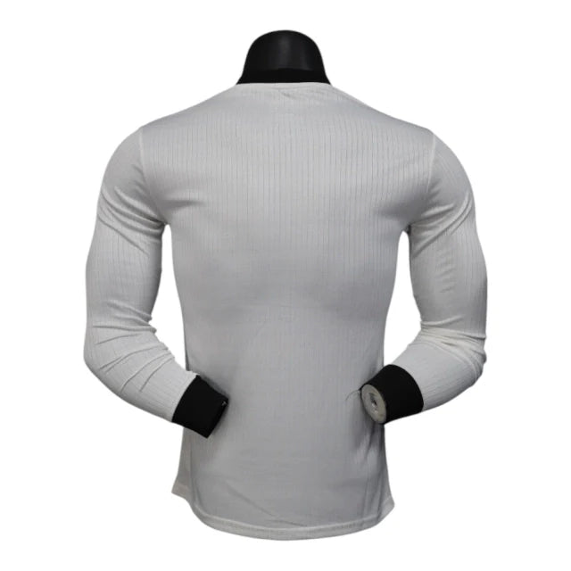Camisa Seleção Alemanha Edição de Aniversário I 25/26 manga longa - Jogador Adidas Masculina - Branca com detalhes em preto