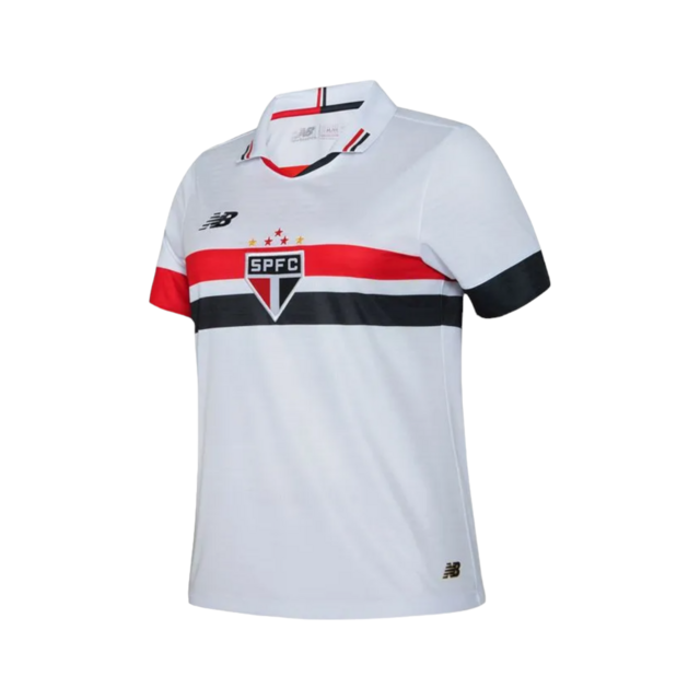 Camisa São Paulo I 24/25 - Torcedor New Balance Feminina - Branca