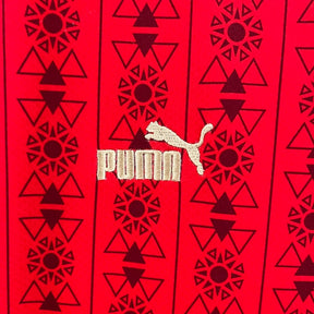 Camisa Seleção Egito I 23/24 - Torcedor Puma Masculina - Vermelha com detalhes em preto e branco