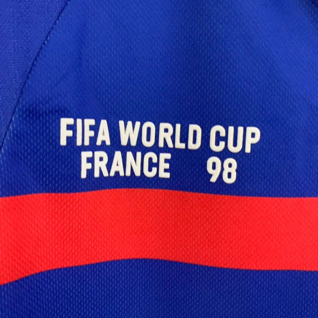 Camisa Retrô Seleção da França 1998 manga longa - Adidas Masculina - Azul