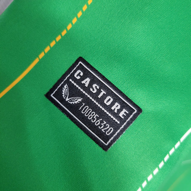 Camisa Seleção Irlanda I 23/24 - Torcedor Castore Masculina - Verde com detalhes em laranja