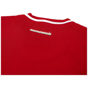 Camisa Seleção Hungria I 24/25 Eurocopa 2024 - Torcedor Adidas Masculina - Vermelha com detalhes em branco