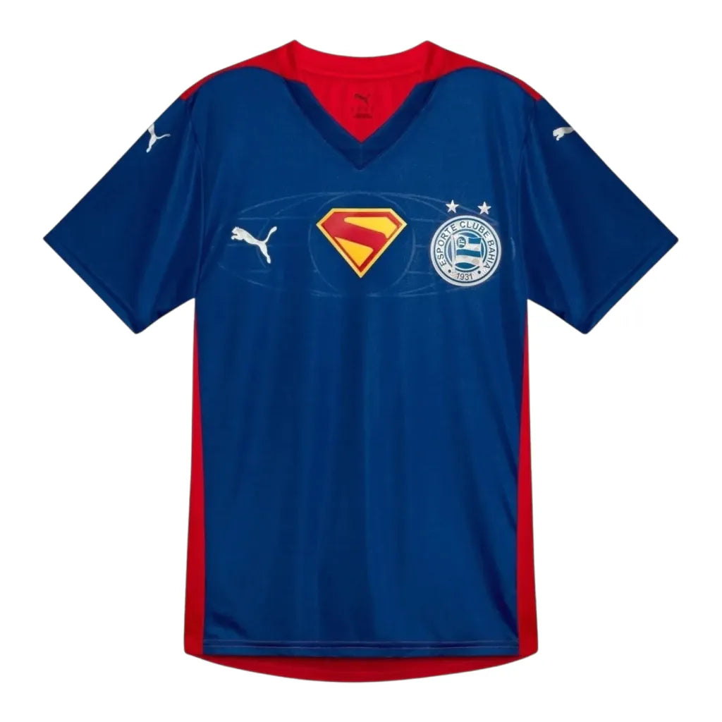 Camisa Bahia Superman 25/26 - Torcedor Masculina - Azul e vermelha
