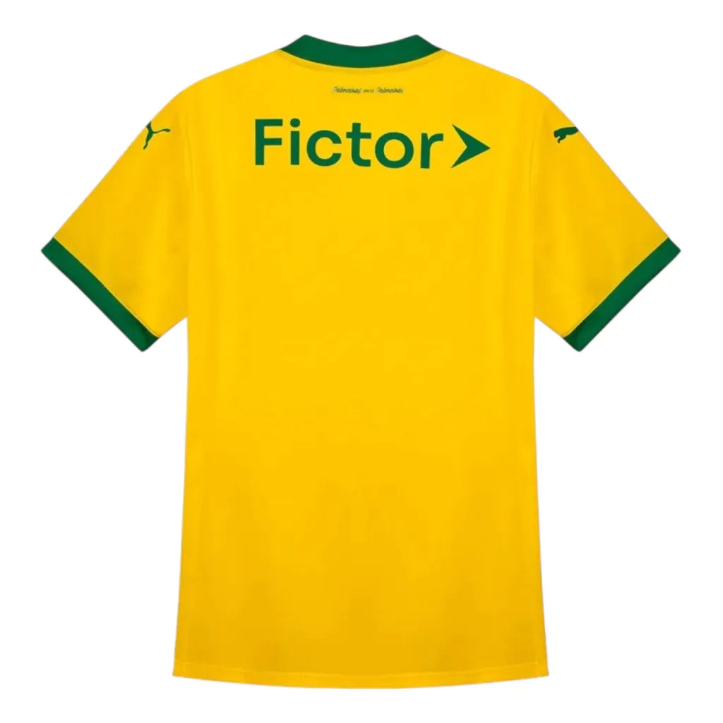 Camisa Palmeiras III 25/26 - Torcedor Puma Feminina - Amarela e verde