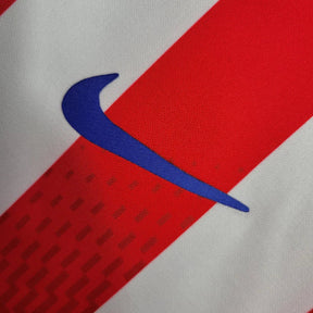 Camisa Atlético de Madrid I 23/24 manga longa - Torcedor Nike Masculina - Vermelha e branca