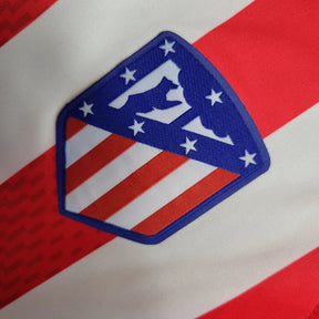Camisa Atlético de Madrid I 23/24 manga longa - Torcedor Nike Masculina - Vermelha e branca