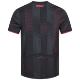Camisa Bayer Leverkusen Home 2025/2026 New Balance Preta e Vermelha Torcedor Masculina
