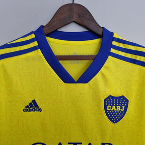 Camisa Boca Juniors Third 22/23 Torcedor Adidas Feminina - Amarelo e Azul