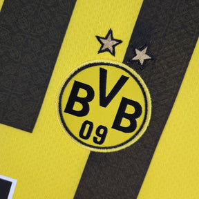 Camisa Borussia Dortmund I 22/23 - Torcedor Puma Feminina - Amarela e preta