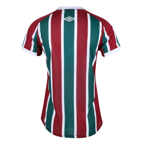 Camisa Fluminense I 22/23 Torcedor Umbro Feminina - Verde, Grená e Branco