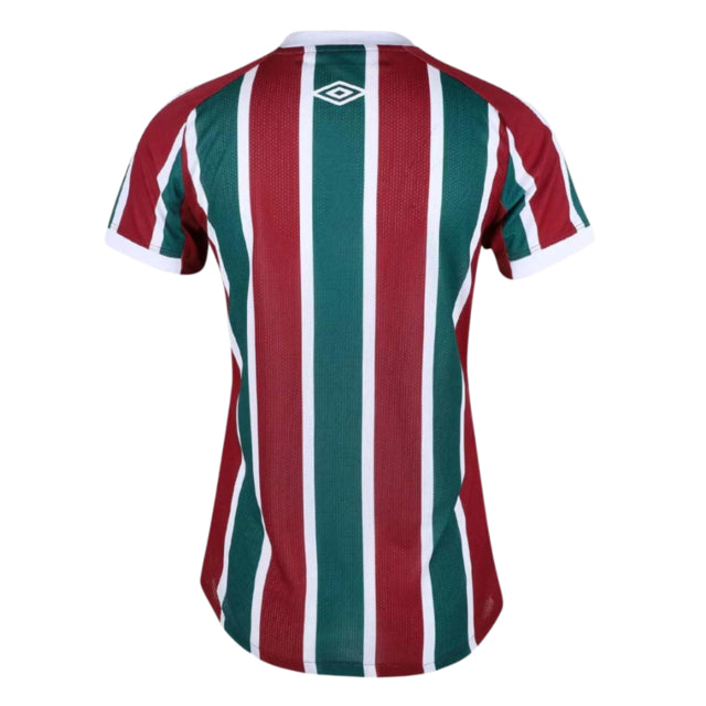 Camisa Fluminense I 22/23 Torcedor Umbro Feminina - Verde, Grená e Branco