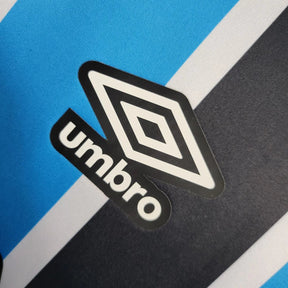 Camisa Grêmio I 23/24 manga longa - Torcedor Umbro Masculina - Azul e preta