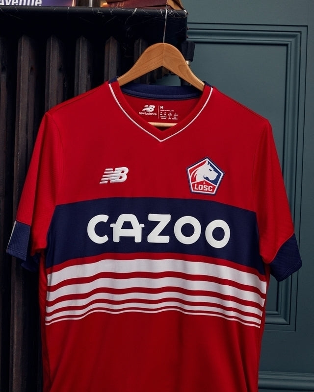 Camisa Lille I 22/23 Torcedor New Balance Masculina - Vermelho